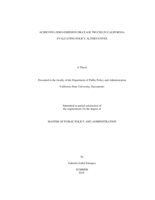 Achieving zero-emission drayage trucks in California: evaluating policy alternatives