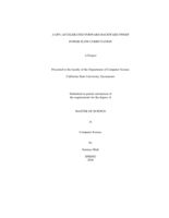A GPU-accelerated forward backward sweep power flow computation