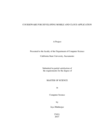 Courseware for developing mobile and cloud application