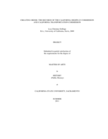 Creating order: the records of the California Highway Commission and the California Transportation Commission