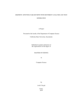 DeepSpot: spotting fake reviews with sentiment analysis and text generation