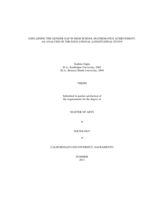 Explaining the gender gap in high school mathematics achievement: an analysis of the educational longitudinal study