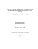 Aging out of the child welfare system and utilization of THP-Plus program by foster youth emancipating out of child welfare