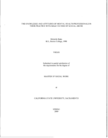 The knowledge and attitudes of mental health professionals in their practice with male victims of sexual abuse