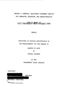 George C. Perkins, California governor 1880-82: his campaign, election, and administration