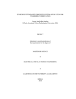 ZF microsystem based embedded system application for fingerprint verification