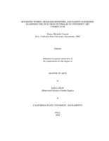 Mourning women, headless monsters, and passive goddesses: examining the inclusion of females in university art curriculum