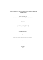Characterization of radio frequency emissions from the Smart Meter