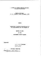 A study of double session schools: problems encountered