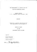 The development of a report card for the Galt Elementary School