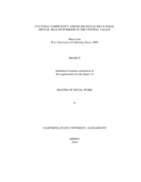 Cultural competency among bilingual bicultural mental health workers in the Central Valley