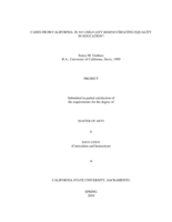 Cases from California: is No Child Left Behind creating equality in education?