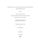 Leading my IEP: A youth voice curriculum to support student-led transitional IEPs