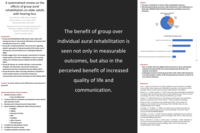 A systematized review on the effects of group aural rehabilitation on older adults with hearing loss