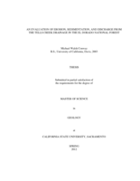 An evaluation of erosion, sedimentation, and discharge from the Tells Creek drainage in the El Dorado National Forest