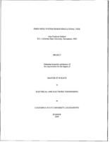 Fiber optic system design educational tool