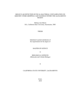 Molecular detection of fecal-bacterial contamination on grocery shopping cart handles within the Sacramento region