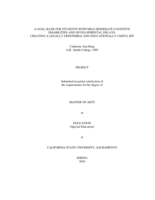A goal bank for students with mild-moderate cognitive disabilities and developmental delays: creating a legally defensible and educationally useful IEP