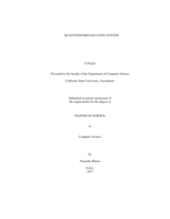 Bluetooth broadcasting system