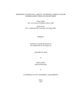 Promoting acceptance: ability awareness curriculum for kindergarden through grade three
