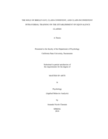 The role of irrelevant, class-consistent, and class-inconsistent intraverbal training on the establishment of equivalence classes