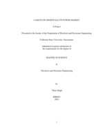 Cash flow shortfalls in power market