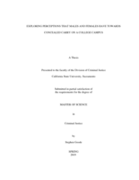 Exploring perceptions that males and females have towards concealed carry on a college campus