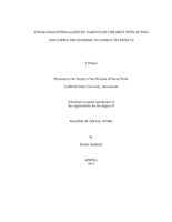 Stigma internalized by parents of children with autism and coping mechanisms to combat its effects