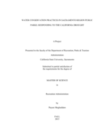 Water conservation practices in Sacramento region public parks: responding to the California drought