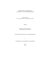 Assessing the cost burden on California's volunteer firefighters