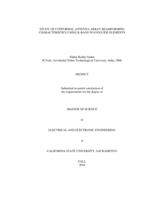 Study of conformal antenna array beamforming characteristics using K-band waveguide elements