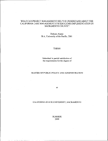 What can project management help us understand about the California case management system (CCMS) implementation in Sacramento County