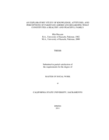 An exploratory study of knowledge, attitudes, and perceptions of Pakistani-Americans regarding what constitutes a healthy and peaceful family