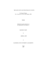 The dawn of eve and the etiology of myth