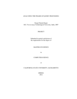 Analyzing the phases of query processing