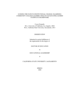 Guiding the path to institutional change: Examining community college leaders' role in facilitating the Guided Pathways framework