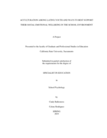 Acculturation among Latinx youth and ways to best support their social emotional wellbeing in the school environment