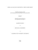 Design and analysis of earth mover - wheel loader vehicle