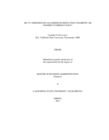 SB 375 : Greenhouse gas emissions reduction champion, or doomed to irrelevance?