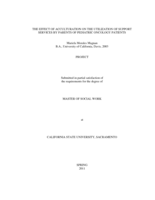 The effect of acculturation on the utilization of support services by parents of pediatric oncology patients
