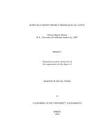 Roseville Parent Project program evaluation
