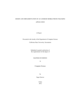 Design and implementation of an Android mobile phone tracking application