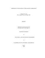Embedded system design of JPEG image compression
