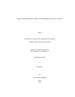 Associations between family relationships and self-concept