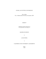 Global accounting convergence