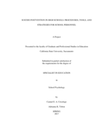 Suicide postvention in high schools: procedures, tools, and strategies for school personnel