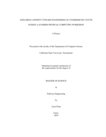 Exploring affinity toward engineering in underserved youth during a summer physical computing workshop