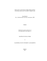 Sexuality and social work: prevalence of human sexuality in MSW curriculum