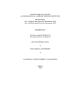 Latinos achieving online: an exploration at a Hispanic serving institution