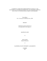 A parental guide for families from culturally and linguistically diverse backgrounds: an overview of special education to foster school-parent partnerships